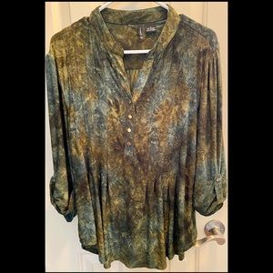 New Directions green tunic. Size L
